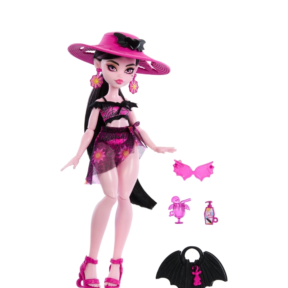 NEW!!!! Monster High Scare-adise Island Draculaura Fashion Doll with Swimsuit - Picture 2 of 5